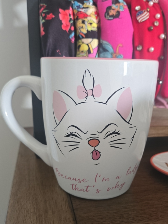 Disney Other - Disney Marie White Cat Face Mug with Pink Accents